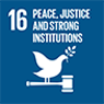 SDG16 PEACE. JUSTICE AND STRONG INSTITUTIONS