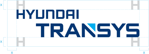 HYUNDAI TRANSYS 심볼마크 Clear Space
